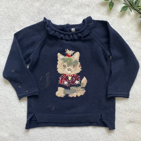 Mayoral Toddler Baby Sweater Set 12M | Pink GUC + Bonus Navy (Flawed) - Picture 11 of 16